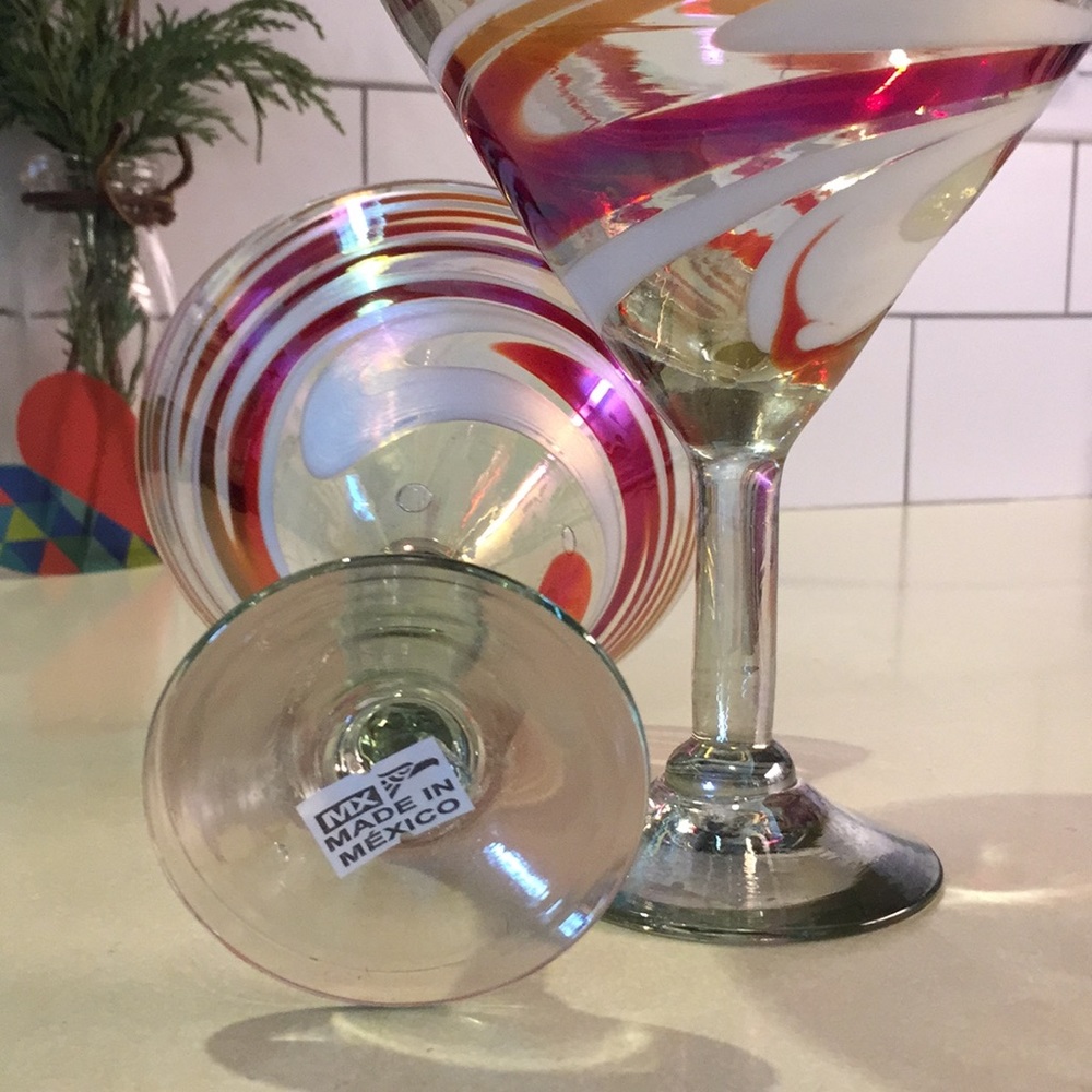 Handmade martini glass set - Picture 5 of 8